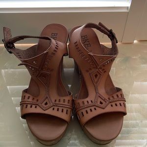 BKE Buckle Platform Wedges